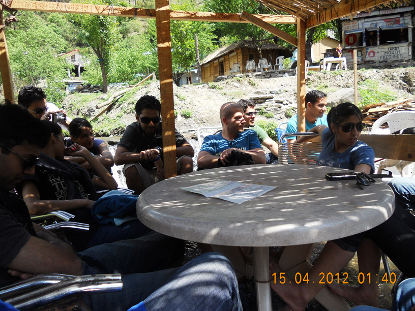 Cueblocks Team having lunch at Dharampur